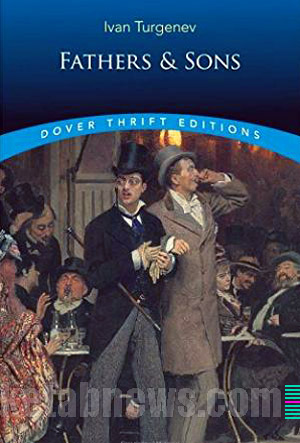 طرح روي جلد کتاب طراحي گرافيک هنر نقاشي پرتره جلد خوشگل جلد زيبا پدران و پسران تورگینیف