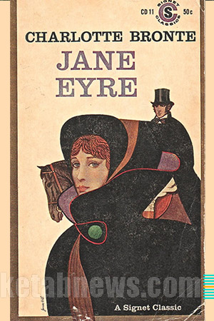 طرح روي جلد کتاب طراحي گرافيک هنر نقاشي پرتره جلد خوشگل جلد زيبا جین ایر شارلوت برونته