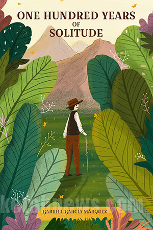 طرح روي جلد کتاب طراحي گرافيک هنر نقاشي پرتره جلد خوشگل جلد زيبا صد سال تنهایی مارکز