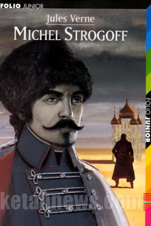 طرح روي جلد کتاب طراحي گرافيک هنر نقاشي پرتره جلد خوشگل جلد زيبا میشل استروگف ژول ورن