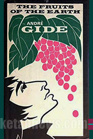 طرح روي جلد کتاب طراحي گرافيک هنر نقاشي پرتره جلد خوشگل جلد زيبا مائده های زمینی آندره ژید