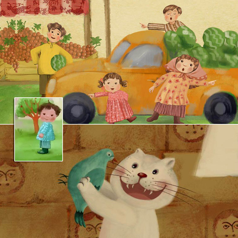 گل زری کاکل زری | کارتون + ترانه کودکانه