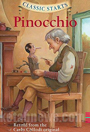 طرح روي جلد کتاب طراحي گرافيک هنر نقاشي پرتره جلد خوشگل جلد زيبا پینوکیو کارلو کودی