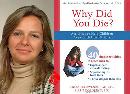 چگونه کودکان با مرگ عزیزان کنار می‌آیند» [Why did you die? : activities to help children cope with grief & loss]  اریکا لیوئینبرگ [Leeuwenburgh, Erika]